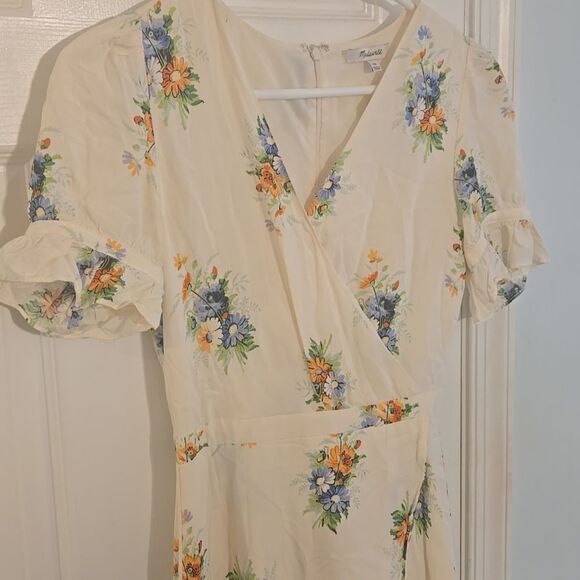 Madewell Cream Puff Sleeve Maxi Sundress - Picture 3 of 8